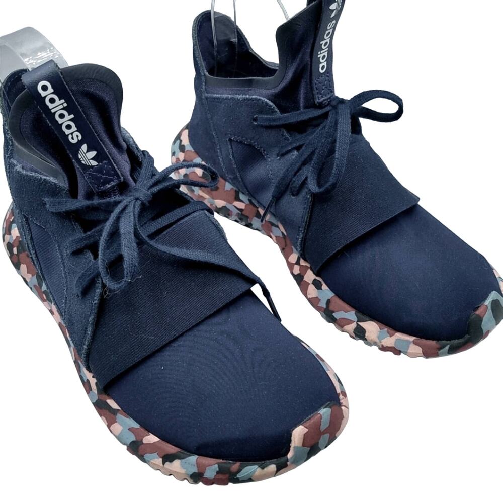 Adidas Original Tubular Defiant Color Paint High Ankle Sneaker Women's size 6.5